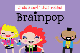 Brainpop: A Whimsical Slab Serif Font with Practical Design Appeal