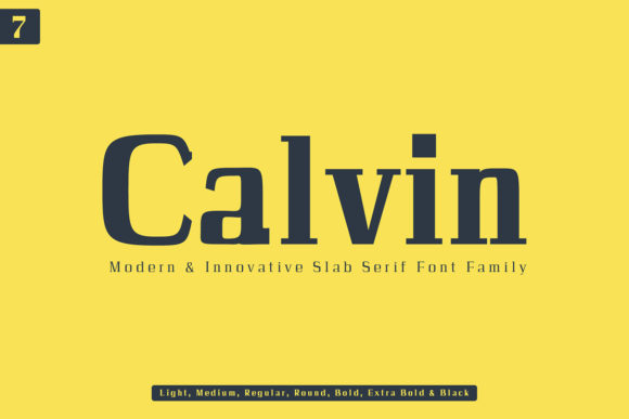 Calvin Slab: A Modern Slab Serif Font for Creative Projects