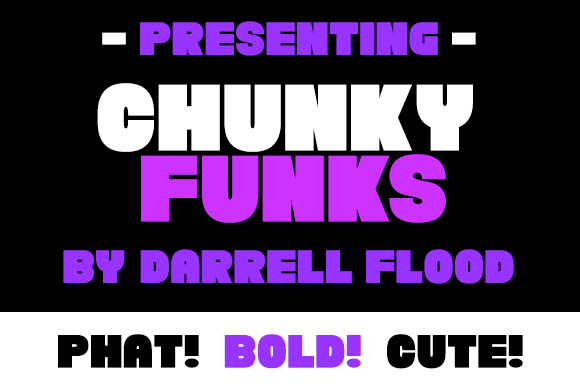 Chunky Funks: The Retro Font That Packs a Punch