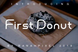 First Donut: A Playful Slab Serif Font for Modern Designers