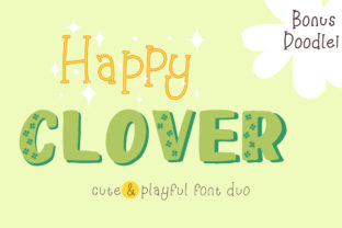 Happy Clover Family: A Versatile Font Duo for Modern Creatives