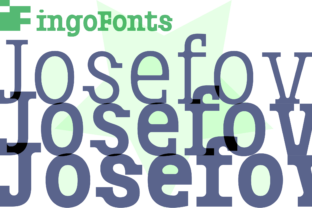 Josefov: A Modern Narrow Slab Serif Font for Technical and Design Needs