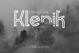 Klenik: A Bold and Modern Slab Serif Font for Impactful Design