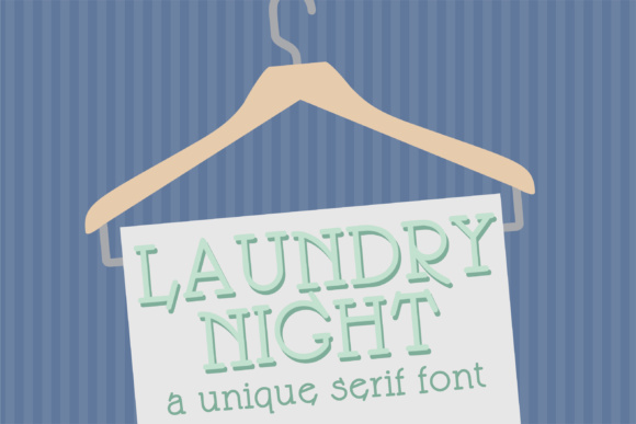 Laundry Night: The Art of Typography Meets Practical Design