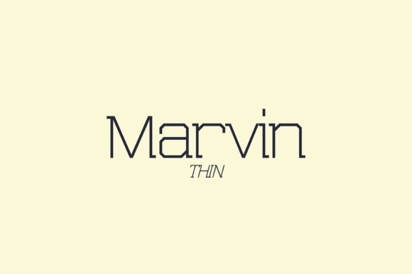 Marvin Thin: A Modern Slab Serif Font with Elegance