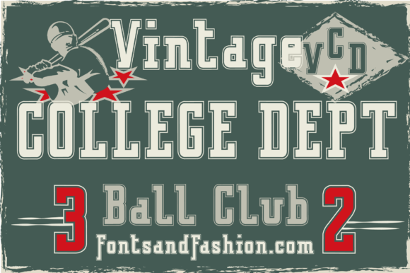 Vintage College Dept Outline: A Stylish Font for Making a Statement